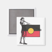 australische Ursprungsflagge Magnet (Vorderseite/Rückseite)