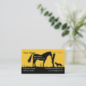 Australische Vieh-Hundesonnenuntergang-Silhouette Visitenkarte (Stehend Vorderseite)