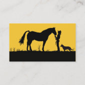 Australische Vieh-Hundesonnenuntergang-Silhouette Visitenkarte (Rückseite)