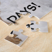 Australische Vieh-Hundewelpen-Liebe-Schnee-Tage Puzzle (Seite)