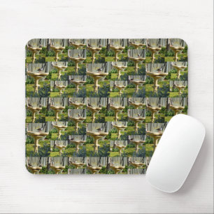 Australische Vögel auf Vogelbädern, Mousepad