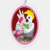 Australische Vögel Weihnachten Ornament Karte (Links)