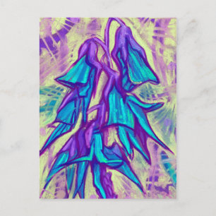 Australische Vogelblume, tropisches Florales Türki Postkarte