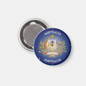 Australische Wappen-Circle-Form Magnet (Vorderseite/Rückseite)