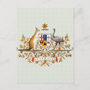 Australische Wappen im Detail Postkarte