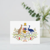 Australische Wappen Postkarte (Stehend Vorderseite)