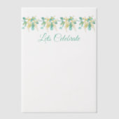 Australische Wattle blüht mit Top-Banner-Einladung Pergament Einladungen (Vorderseite)