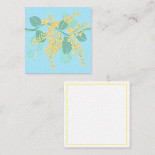 Australische Wattle Enclosure Card Begleitkarte (Vorne/Hinten)