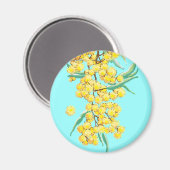 Australische Wattle Magnet (Vorderseite/Rückseite)