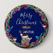 Australische Weihnachten Button (Vorderseite)