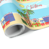 Australische Weihnachten Geschenkpapier (Rolleneckpunkt)