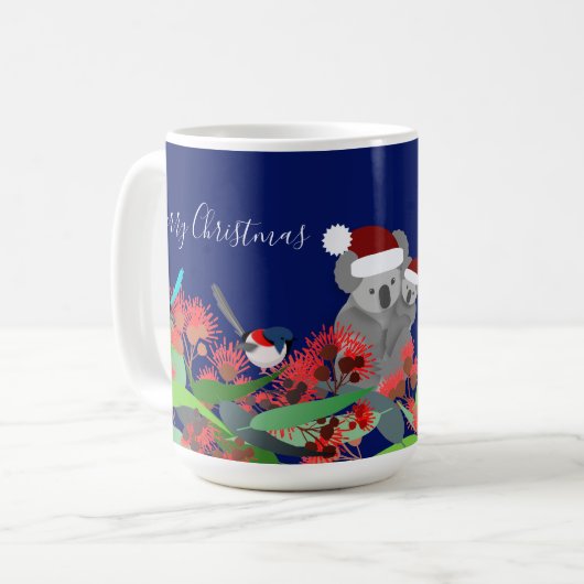 Australische Weihnachten Kaffeetasse (Vorderseite Links)