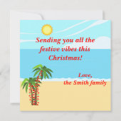 Australische Weihnachten Karte (Rückseite)