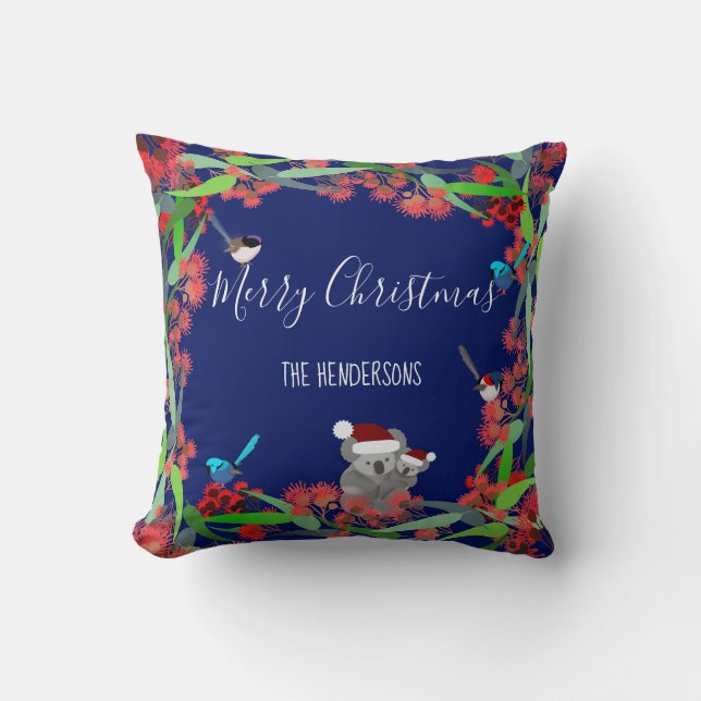 Australische Weihnachten Kissen (Vorderseite)
