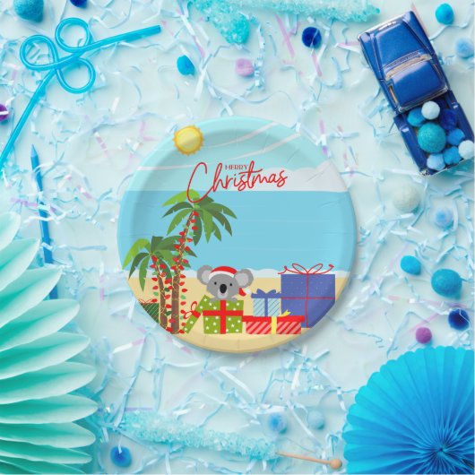 Australische Weihnachten Pappteller (Party)