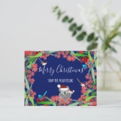 Australische Weihnachten Postkarte (Stehend Vorderseite)