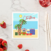 Australische Weihnachten Serviette (Beispiel)