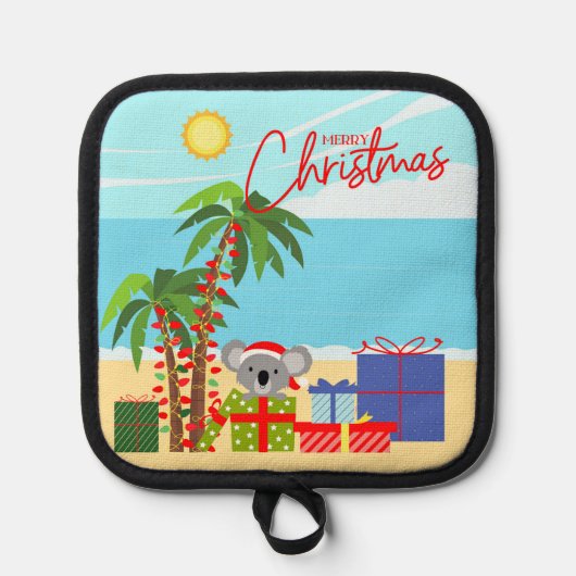 Australische Weihnachten Topflappen (Vorderseite)