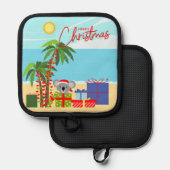 Australische Weihnachten Topflappen (Vorderseite/Rückseite)