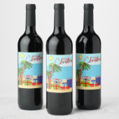 Australische Weihnachten Weinetikett (Flaschen)