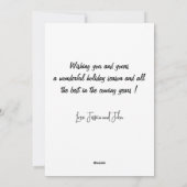 Australische Weihnachtskarten Funny Aussie Beer Feiertagskarte (Rückseite)