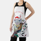 Australische Weihnachtskoala Weihnachtsmannmütze R Schürze (InSitu)