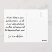 Australische Weihnachtspostkarten Flag Kangaroo Me Postkarte (Rückseite)