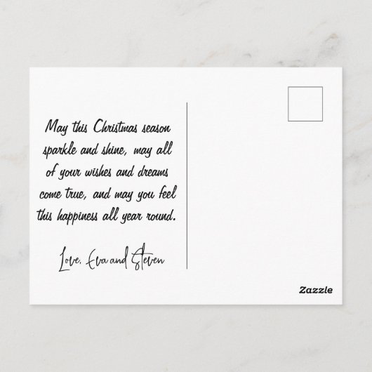 Australische Weihnachtspostkarten Flag Kangaroo Me Postkarte (Rückseite)