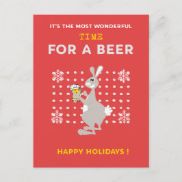 Australische Weihnachtspostkarten Funny Kangaroo B Postkarte