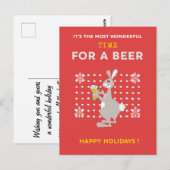 Australische Weihnachtspostkarten Funny Kangaroo B Postkarte (Vorne/Hinten)