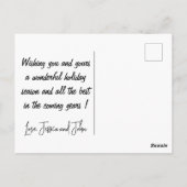 Australische Weihnachtspostkarten Funny Kangaroo B Postkarte (Rückseite)