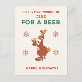 Australische Weihnachtspostkarten Funny Kangaroo P Postkarte