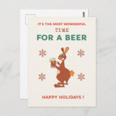 Australische Weihnachtspostkarten Funny Kangaroo P Postkarte (Vorne/Hinten)