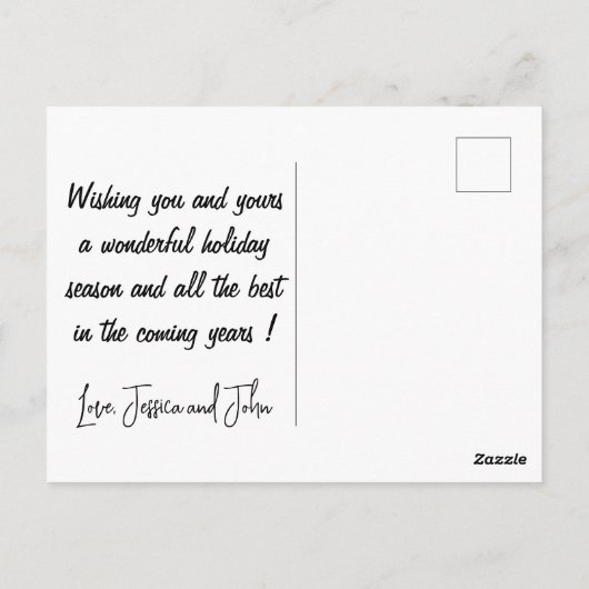 Australische Weihnachtspostkarten Funny Kangaroo P Postkarte (Rückseite)