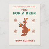 Australische Weihnachtspostkarten Funny Kangaroo P Postkarte (Vorderseite)