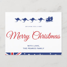 Australische Weihnachtspostkarten Kangaroo Aussie Postkarte