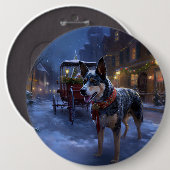 Australische Weihnachtszeit Button (Vorne & Hinten)