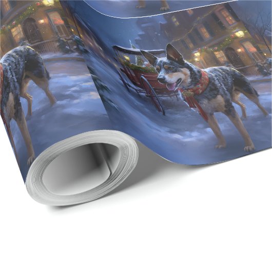 Australische Weihnachtszeit Geschenkpapier (Rolleneckpunkt)