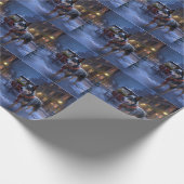 Australische Weihnachtszeit Geschenkpapier (Ecke)