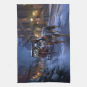 Australische Weihnachtszeit Geschirrtuch (Vertikal)