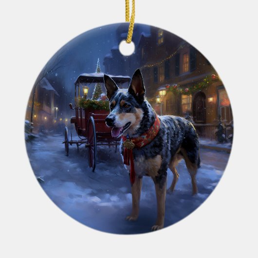 Australische Weihnachtszeit Keramik Ornament (Vorne)