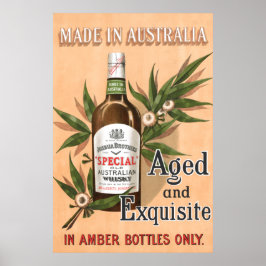Australische Whisky-Vintag-Werbung Poster