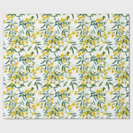 Australische Wildblume Golden Wattle Geschenkpapier