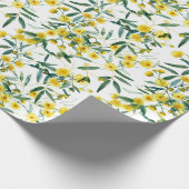 Australische Wildblume Golden Wattle Geschenkpapier (Ecke)