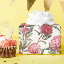 Australische Wildblume Waratah Blume Geschenkpapier
