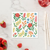 Australische Wildblumen Buntes Papier Servietten  (Beispiel)