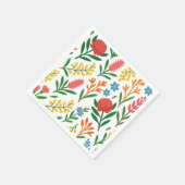Australische Wildblumen Buntes Papier Servietten  (Ecke)