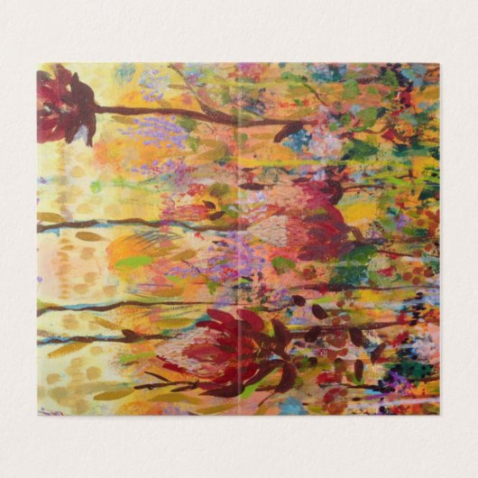 Australische Wildblumen Card (Außenseite Aufgefaltet)