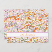 Australische Wildblumen Einladung (Vorne/Hinten)