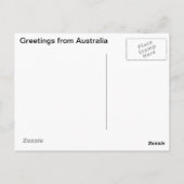 Australische Wildblumen Postkarte (Rückseite)